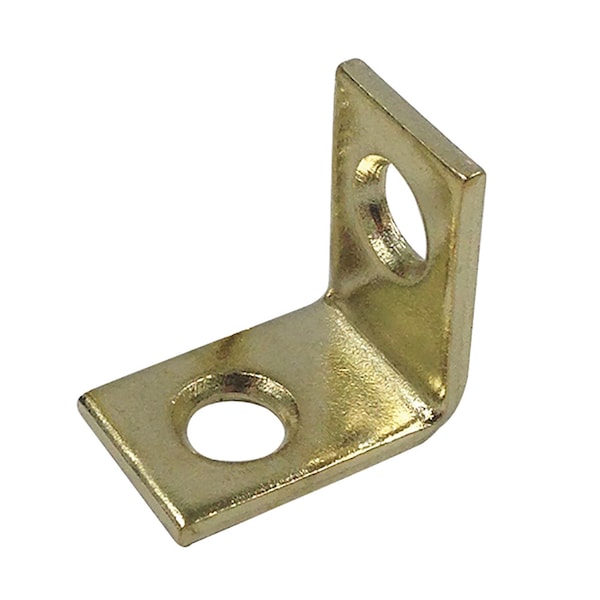 Prime-Line Corner Bracket, 3/4 in., Steel Construction, Brass-Plated, L-Angle (4 Pack) MP11375-4 - main
